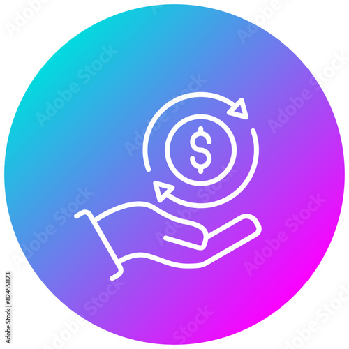 Debt Relief vector icon. Can be used for Loan iconset.