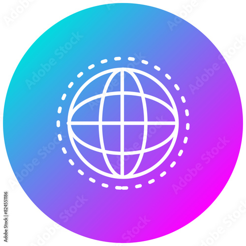 Globe vector icon. Can be used for Business and HR iconset.