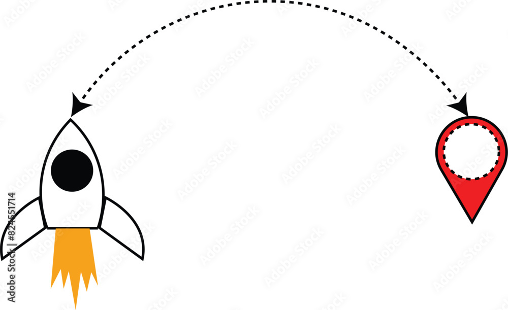 Abstract new location vector illustation icon . Abstract new location vector illustation icon .