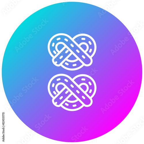 Pretzel vector icon. Can be used for World Cuisine iconset.