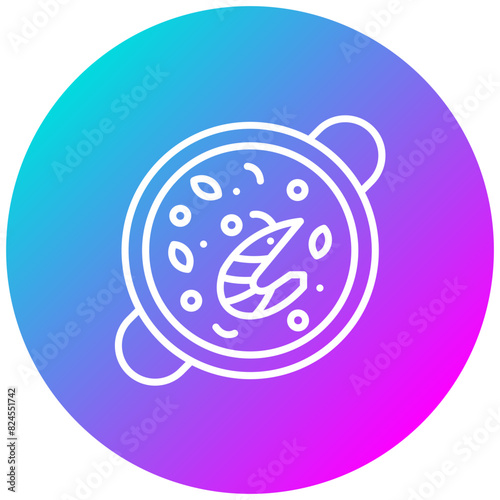 Paella vector icon. Can be used for World Cuisine iconset.