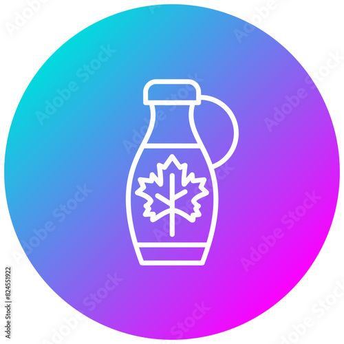 Maple Syrup vector icon. Can be used for World Cuisine iconset.