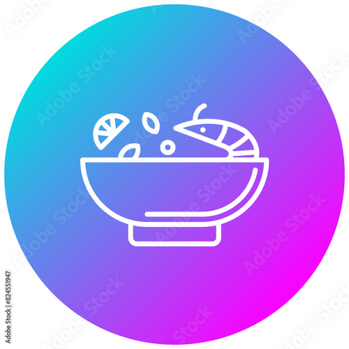 Tom Yum vector icon. Can be used for World Cuisine iconset.