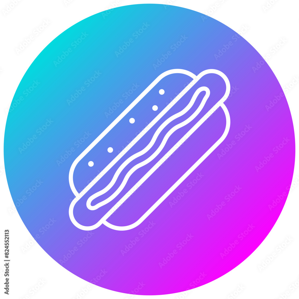 Hot Dog vector icon. Can be used for World Cuisine iconset. Hot Dog vector icon. Can be used for World Cuisine iconset.