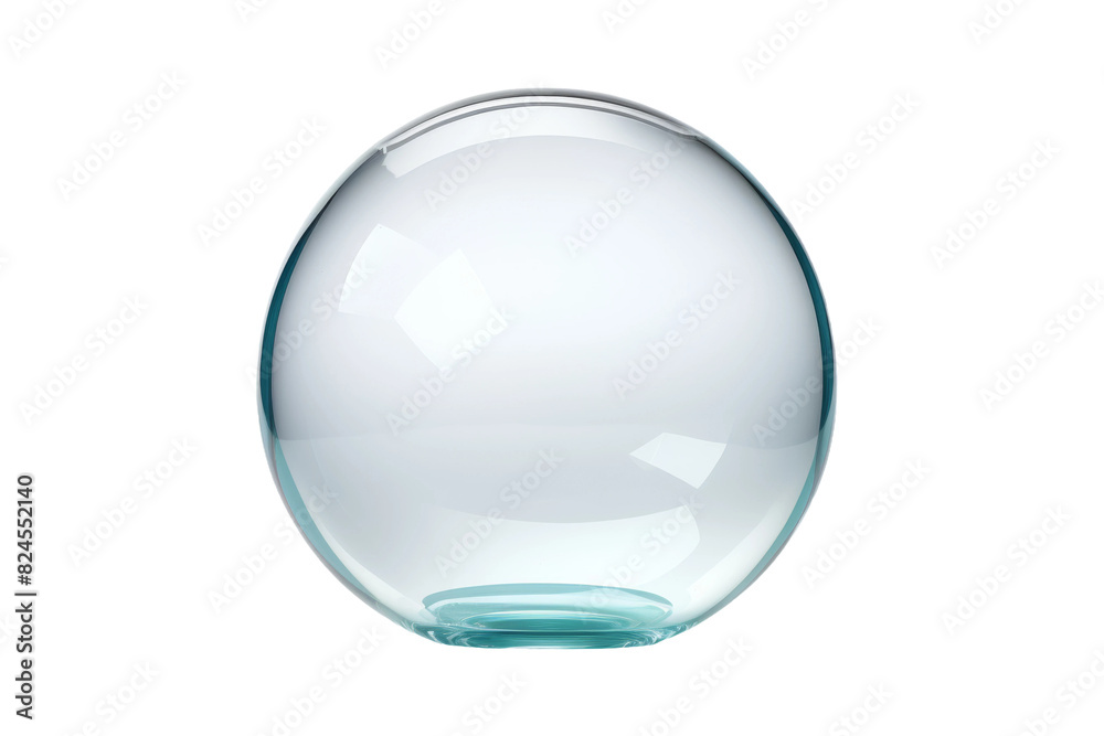 The Enigmatic Orb on a White or Clear Surface PNG Transparent Background.