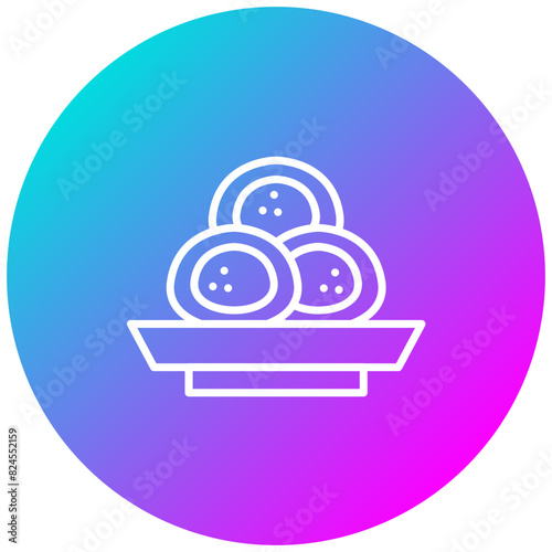 Mochi vector icon. Can be used for World Cuisine iconset.