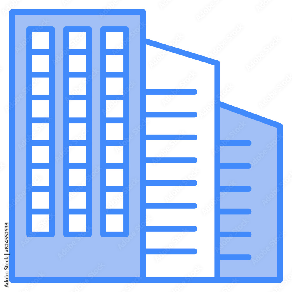 Vector Icon workout place, building, office, city, building