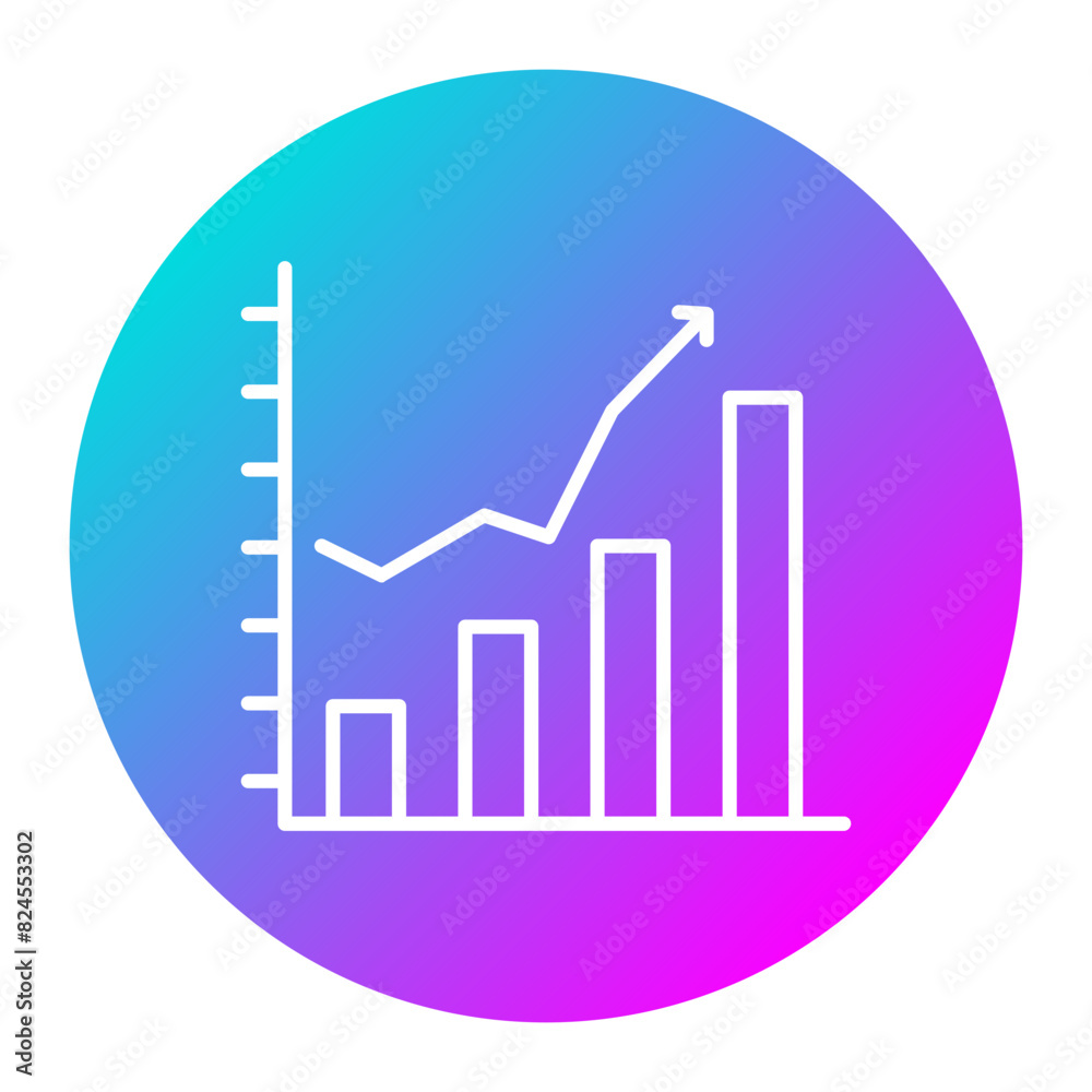 Bar Graph vector icon. Can be used for Business and Finance iconset. Bar Graph vector icon. Can be used for Business and Finance iconset.