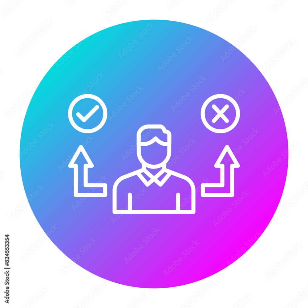 Business Decision vector icon. Can be used for Business and Finance iconset. Business Decision vector icon. Can be used for Business and Finance iconset.