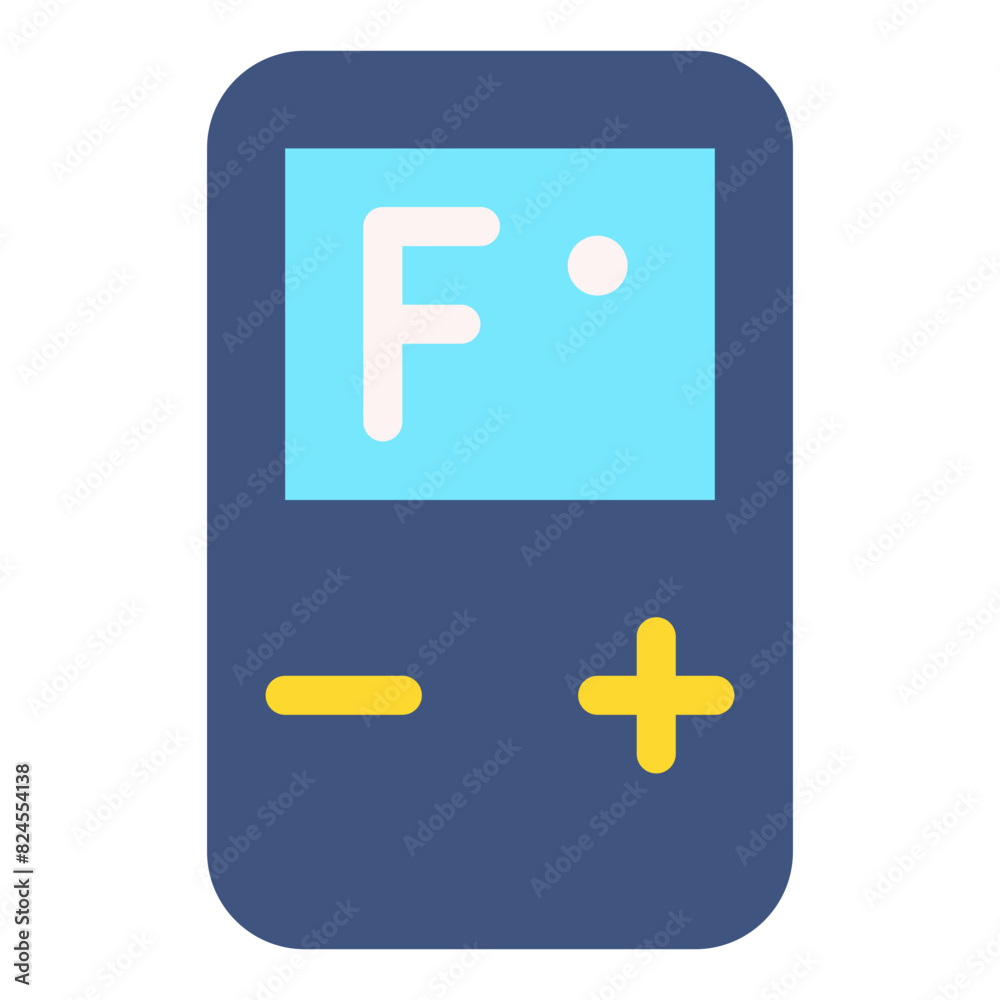 Vector Icon Fahrenheit, temperature reader, electronic, device, weather Vector Icon Fahrenheit, temperature reader, electronic, device, weather