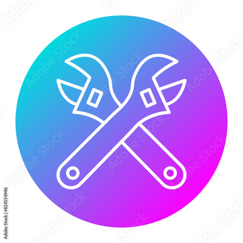 Adjustable Wrench vector icon. Can be used for Home Improvements iconset.