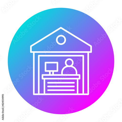 Home Office vector icon. Can be used for Home Improvements iconset.