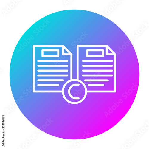 Plagiarism vector icon. Can be used for Literature iconset. © Artify IT Solutions