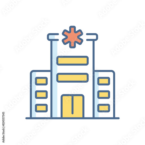 Hospital vector icon