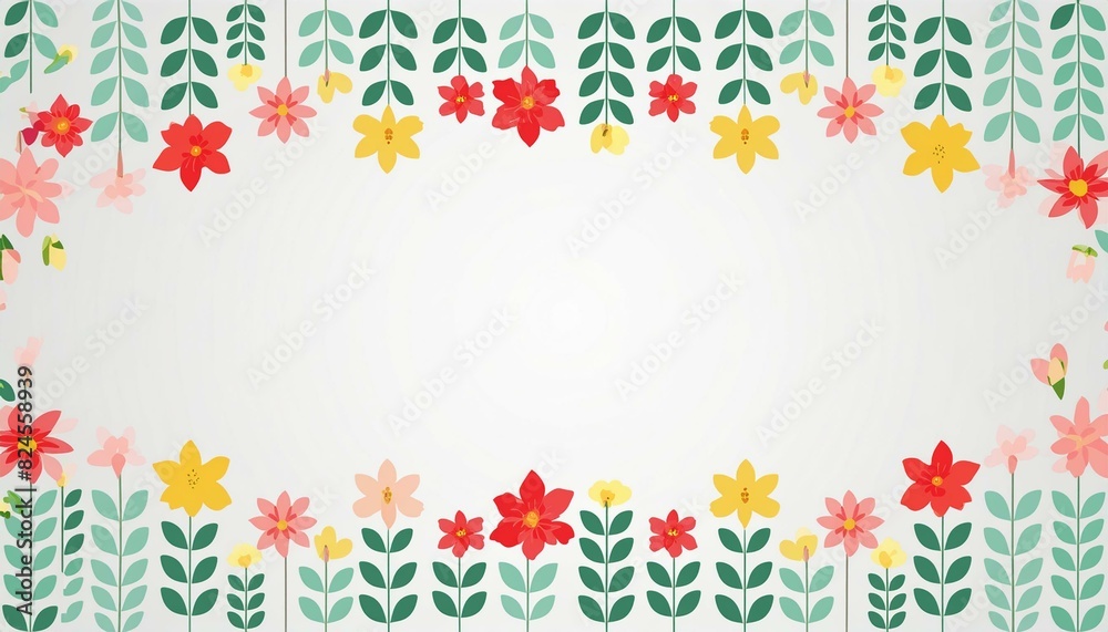 flowers frame border