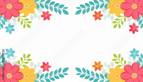 flowers frame border