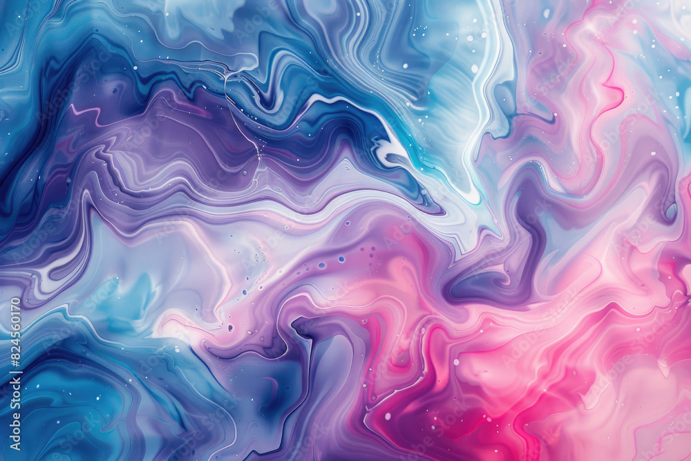 Abstract background with a swirling liquid marble effect in pink. Created with Ai
