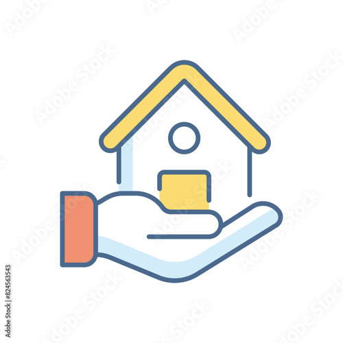 home insurance vector icon
