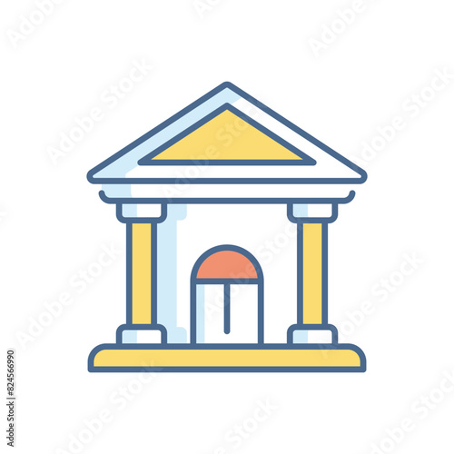 courthouse vector icon