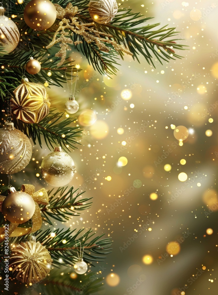 Golden Christmas Tree Ornaments Golden Christmas Tree Ornaments
