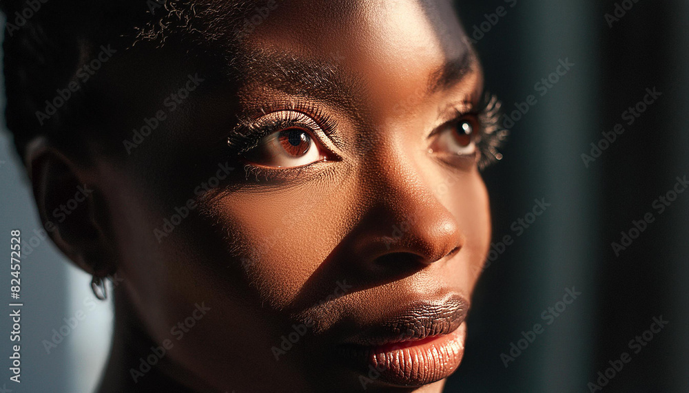 Fashion Editorial Department Eye close-up of beautiful black women Dynamic composition that Fashion Editorial Department Eye close-up of beautiful black women Dynamic composition that
