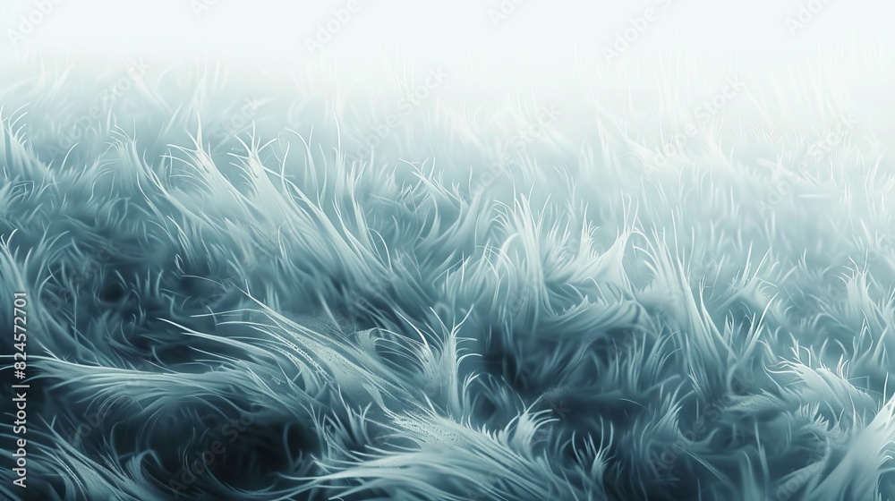 Obraz premium A field of soft spikes that gently rise and fall, breathing like the skin of a slumbering mythical creature. 