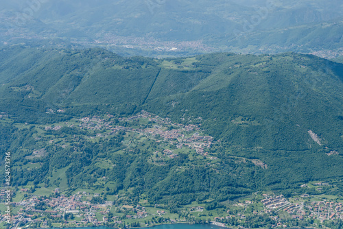 Bianzano aerial, Italy