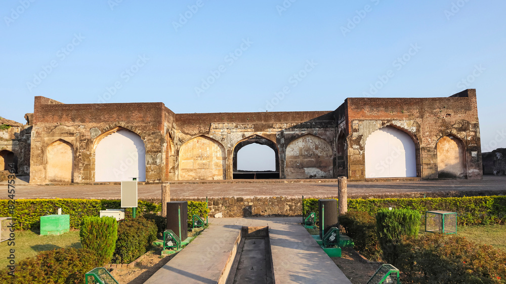 Ruins of Shahi Palace, Shahi Qila, Burhanpur, Madhya Pradesh, India.