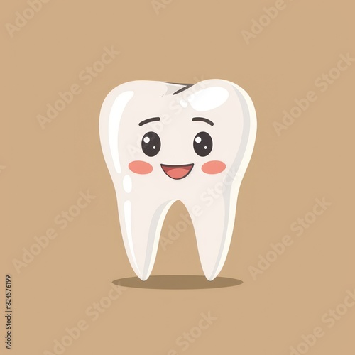 white clean cheerful tooth