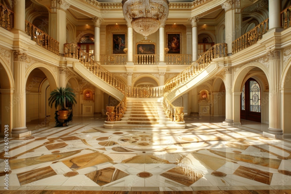 Obraz premium Classical Entrance Hall Interior