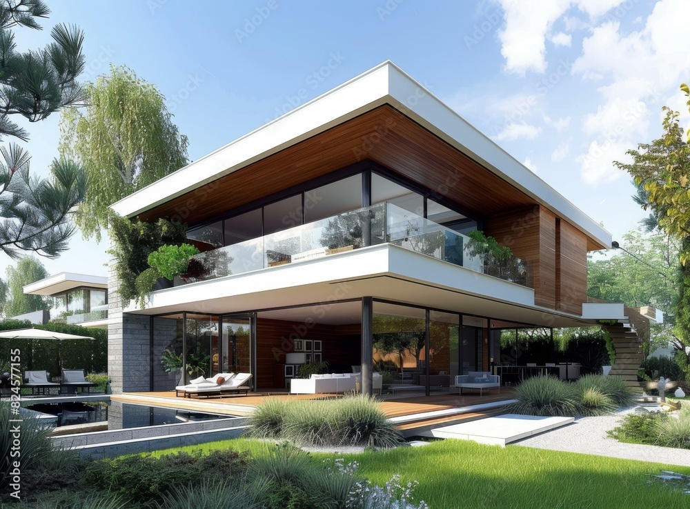 Modern House with Courtyard
