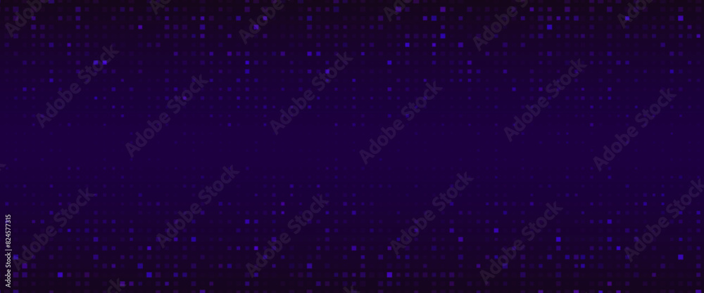Tech pixel bg. Abstract pattern background for finance data or medical design. Futuristic grid and network business presentation. Gamer addition purple rectangle space. Crypto or cyber backdrop Tech pixel bg. Abstract pattern background for finance data or medical design. Futuristic grid and network business presentation. Gamer addition purple rectangle space. Crypto or cyber backdrop