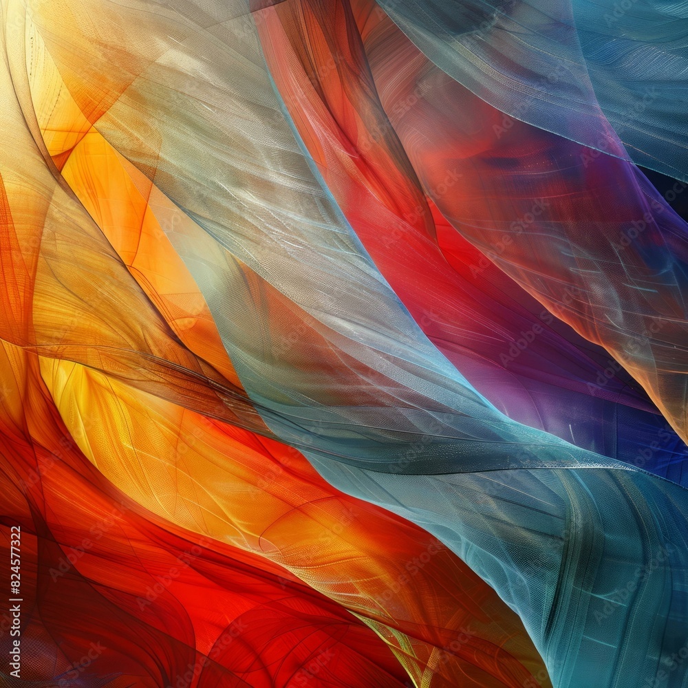 Abstract Painting with Smooth Silky Texture Abstract Painting with Smooth Silky Texture