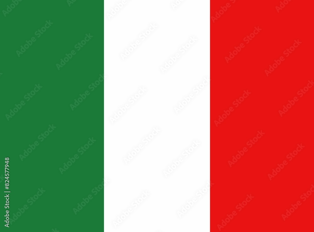  Flag of Italy. Accurate dimensions and official colors. Symbol of patriotism and freedom.