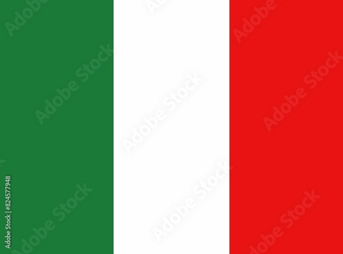  Flag of Italy. Accurate dimensions and official colors. Symbol of patriotism and freedom.