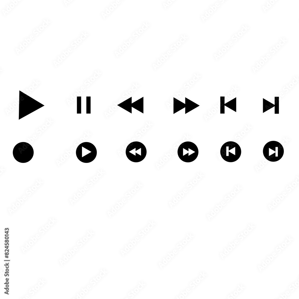 Music Player Icon Overlay Sign Music Player Icon Overlay Sign