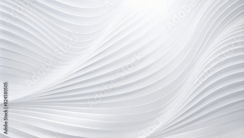Abstract white paper background with swirling lines creates a textured wallpaper design