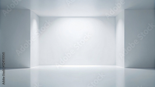 Wallpaper Mural A bright empty white interior space with a clean wall Torontodigital.ca