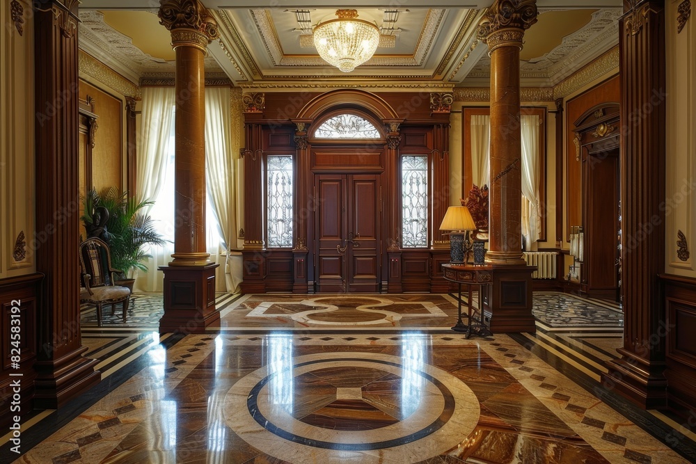 Obraz premium Classical Entrance Hall Interior
