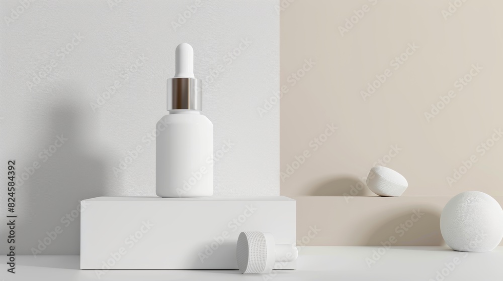 Packaging for skincare product dropper bottles, white boxes Packaging for skincare product dropper bottles, white boxes