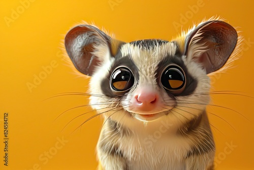 3D Sugar Glider character in digital style