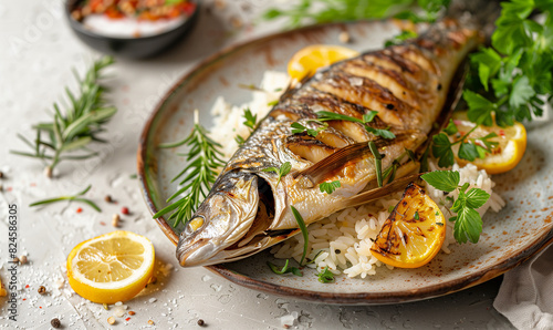 Kitchen Creations: Fried Sea Fish with Rice and Herbs 