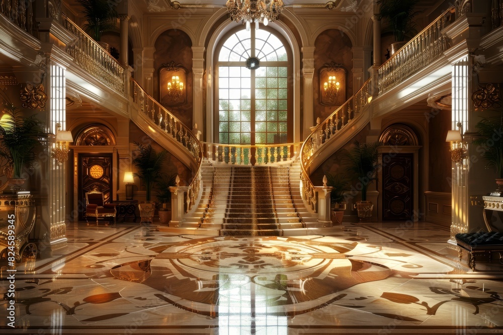 Obraz premium Classical Entrance Hall Interior