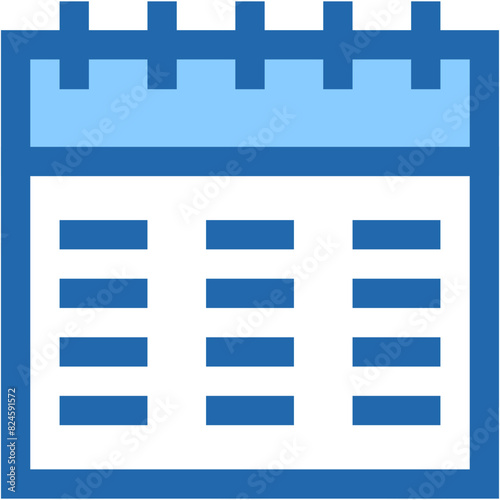 Vector Icon Calendar, schedule, time and date, events, calendary date
