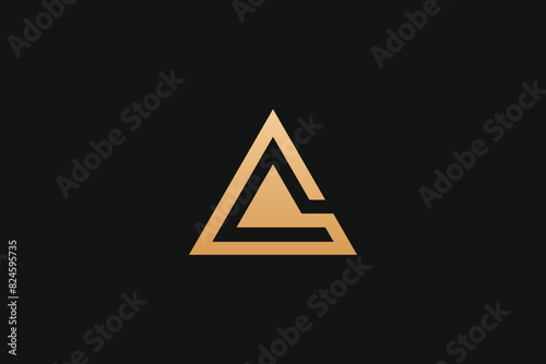 Free Download A Letter Gold Trademark Brand Logo - GFXLoad