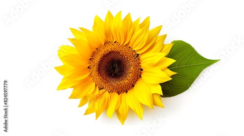 sunflower isolated on white background