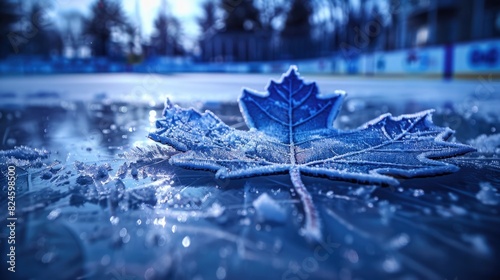 Maple Leafs Ice Hockey Team logo design in Toronto, Canada for Winter Cup