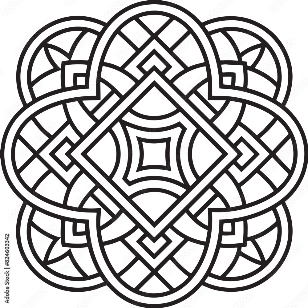 celtic knot pattern design illustration black and white
celtic knot pattern design illustration black and white