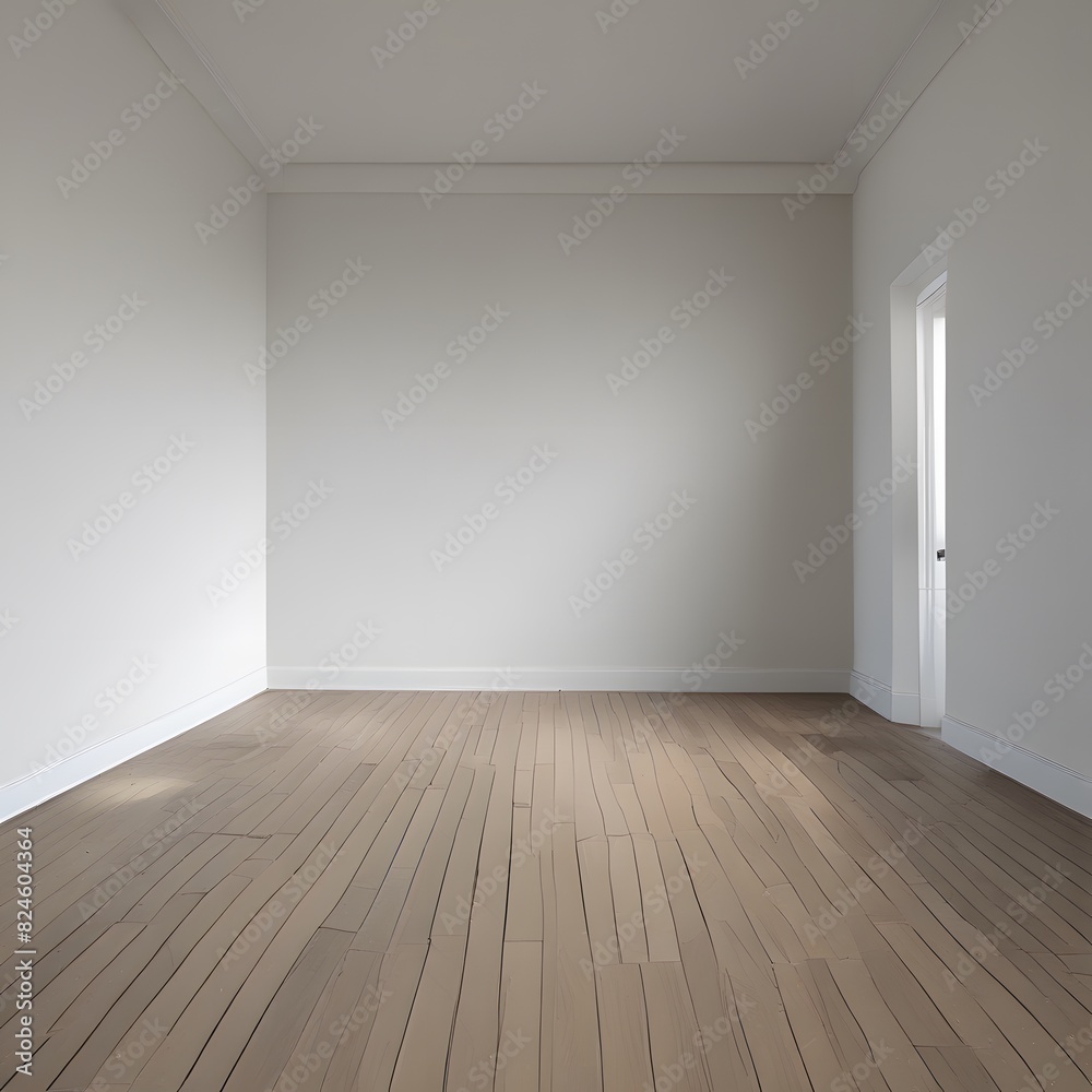 empty room with floor and wall
