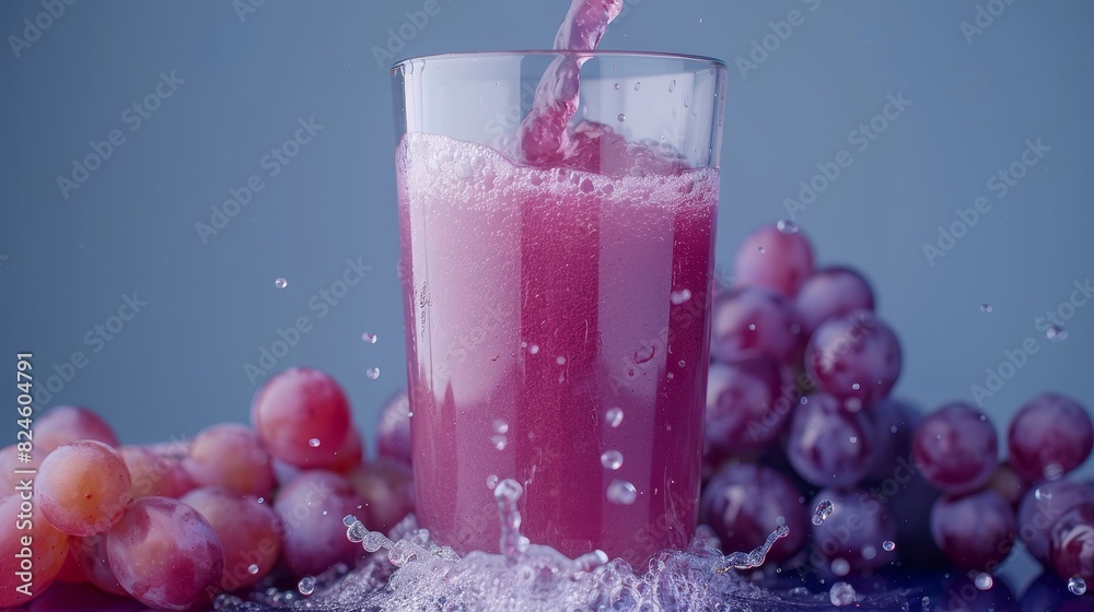 Dynamic close-up of apple juice filling a glass, droplets in air, isolated background, studio lighting Dynamic close-up of apple juice filling a glass, droplets in air, isolated background, studio lighting